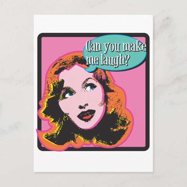 Make Me Laugh Postcard (Front)