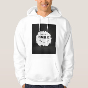 "Make Me Smile Black and White T-Shirt Trendy Mi Hoodie