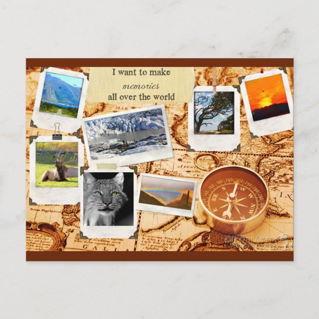 Make Memories Map Postcard (Front)