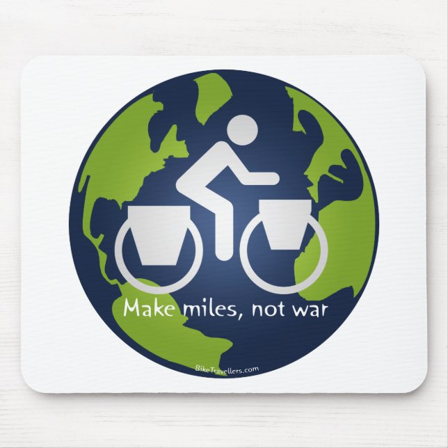 Make miles, not war mouse pad (Front)
