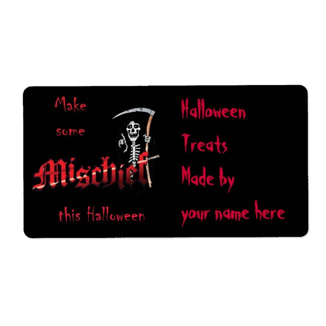Make Mischief Halloween Skeleton (Front)