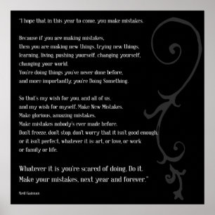 Make Mistakes Poster