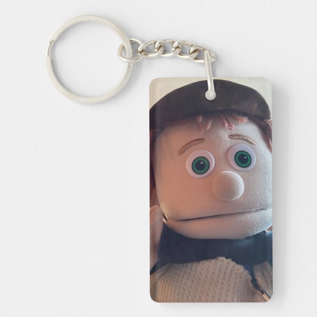 Make Mondays fun, with Mikey! Key Ring (Front)