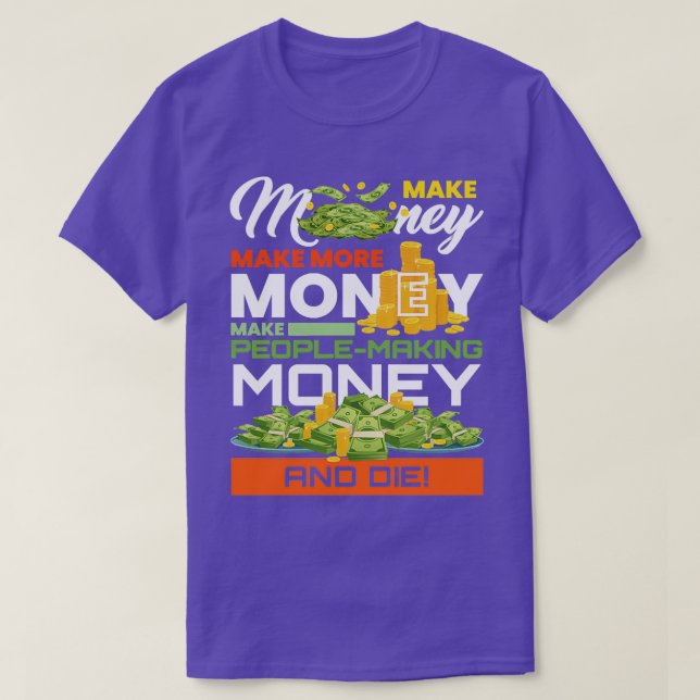 Make Money Market Trader Money Chart T-Shirt (Design Front)
