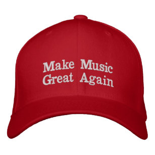 make music great again (mmga embroidered hat