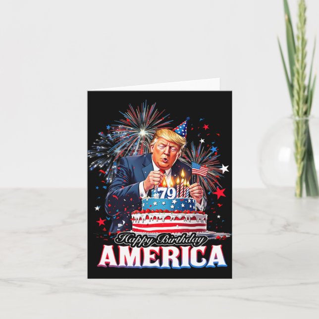 Make My Birthday Great Again2  Card (Front)