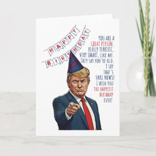 Make My Birthday Great Again Donald Trump Happy Bi Card
