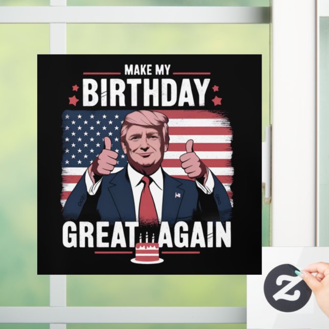 Make My Birthday Great Again Funny Trump (Home)