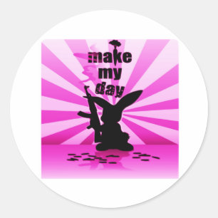 Make My Day Classic Round Sticker