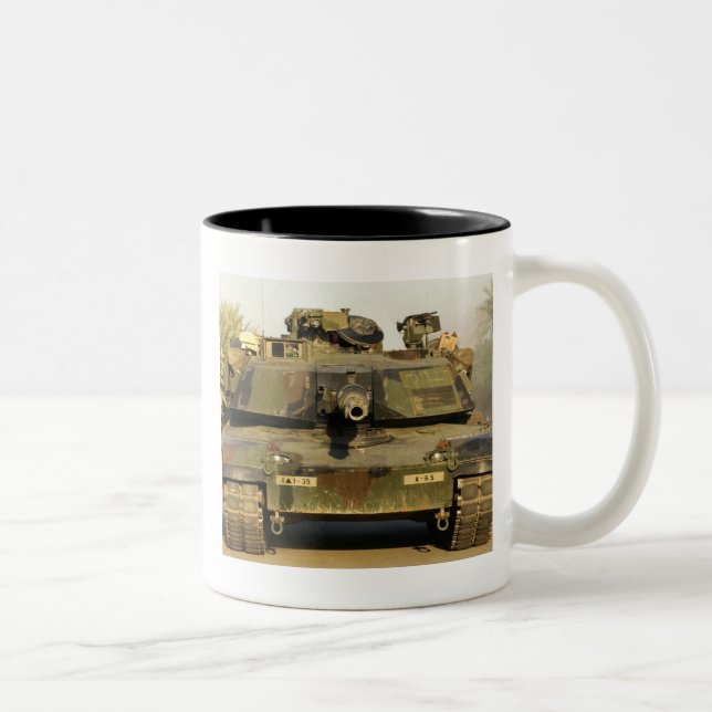 Make My Day M1A1Abrams MBT Two-Tone Coffee Mug (Right)