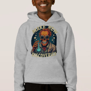 Make New Discoveries - Mad Scientist Skull Art 