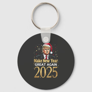 Make New Year Great Again 2025 Trump inauguration Key Ring