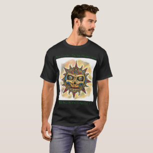 Make No Bones About It - Sun - Man's Black T-shirt