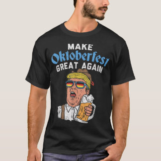 Make Oktoberfest Great Again Funny Trump Drink Bee T-Shirt