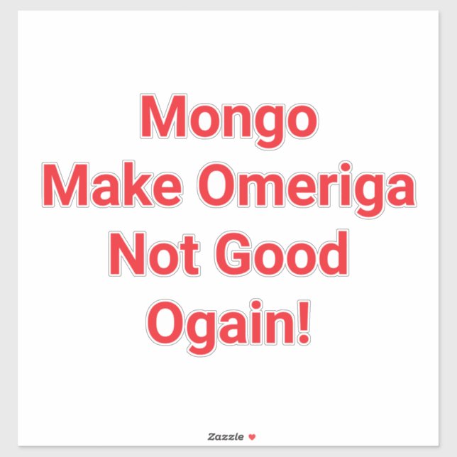 Make Omeriga Not Good Ogain! Hankamer Artjunkhaus (Sheet)