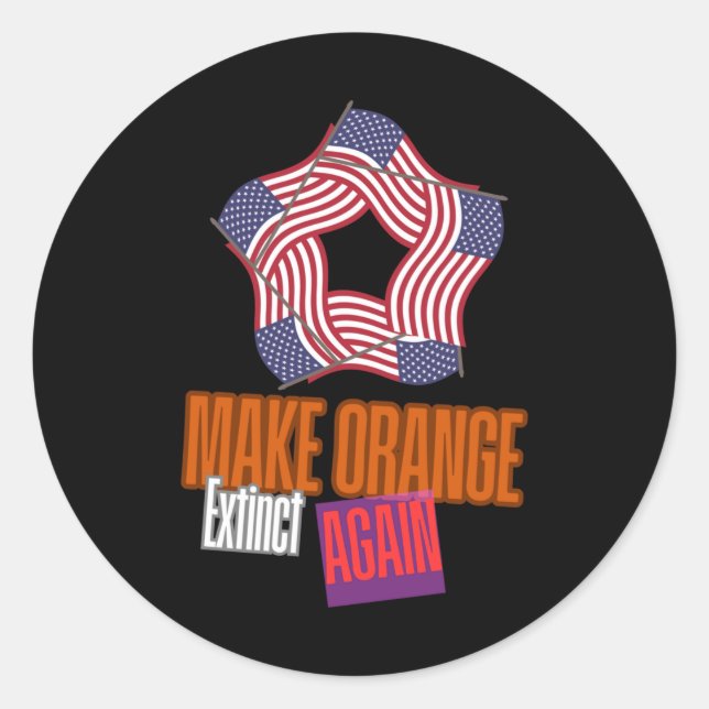 Make Orange Extinct Again Sticker  (Front)