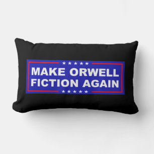 Make Orwell Fiction Again Lumbar Cushion