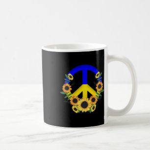 Make Peace And Sunflowers For Ukraine - Praying Fo Coffee Mug