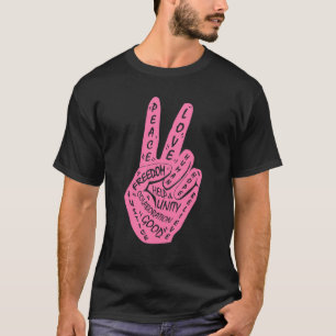 Make Peace Not War Peace Hand Sign 11 T-Shirt
