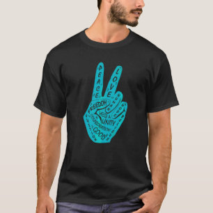 Make Peace Not War Peace Hand Sign 17 T-Shirt
