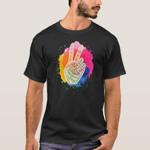 Make Peace Not War Peace Hand Sign 1 T-Shirt
