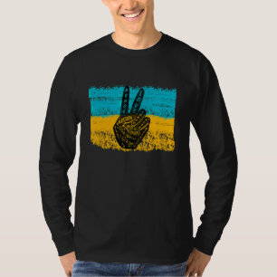 Make Peace Not War Peace Hand Sign 20 T-Shirt