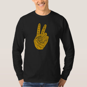 Make Peace Not War Peace Hand Sign 22 T-Shirt