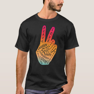 Make Peace Not War Peace Hand Sign 29 T-Shirt