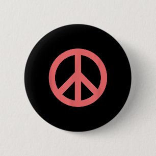 Make Peace Not War - Peace Sign Logo 6 Cm Round Badge