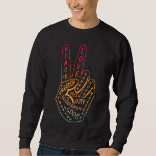 Make Peace Not War Peace Sign Symbol Sweatshirt