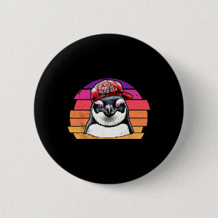 Make Penguin Tax Free Again - Resist Penguins Agai 6 Cm Round Badge