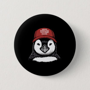 Make Penguin Tax Free Again - Resist Penguins Agai 6 Cm Round Badge