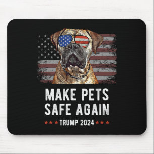Make Pets Safe Again Bullmastiff Dog Trump Mouse Pad