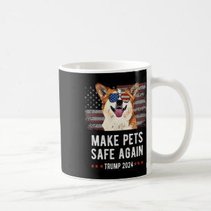 Make Pets Safe Again Corgi Dog Trump 2024 Coffee Mug