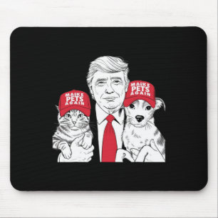 Make Pets Safe Again Election Mega Trump Funny Deb Mouse Pad