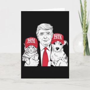 Make Pets Safe Again Election Mega Trump Funny Det Card