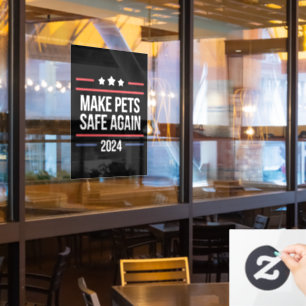 Make Pets Safe Again Funny Pet Safety Awareness