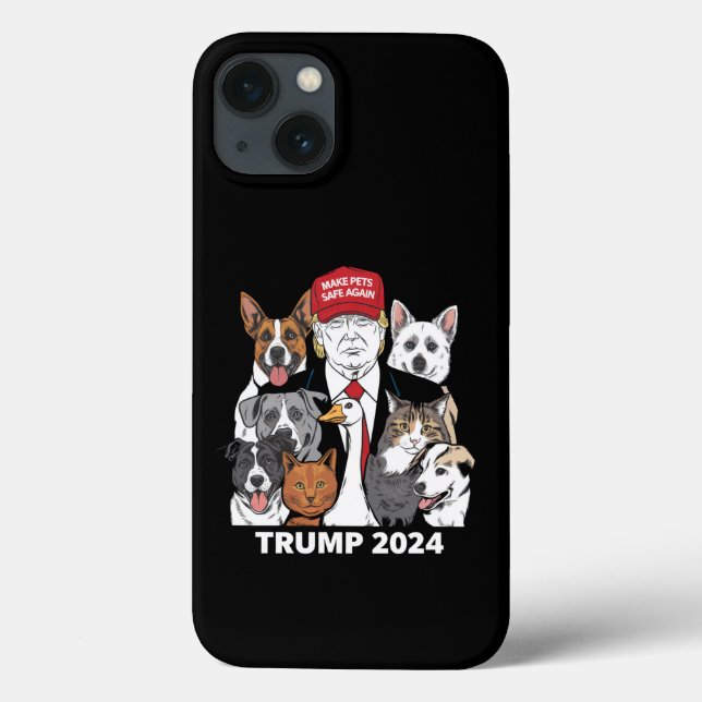Make Pets Safe Again Trump 2024 Save Our Pets Case-Mate iPhone Case (Back)
