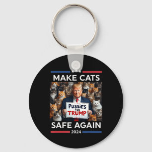 Make Pets Safe Again Trump 2024 Save Our Pets Key Ring