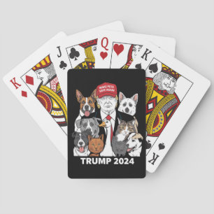 Make Pets Safe Again Trump 2024 Save Our Pets Playing Cards