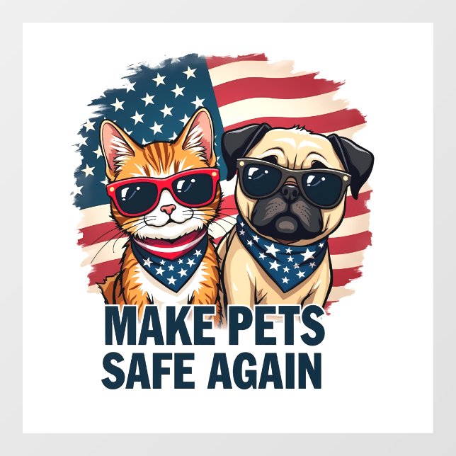 Make Pets Safe Again Trump Cat Dogs Election (Sheet)