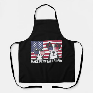 Make Pets Safe Again Trump Harris Debate 2024 Apron