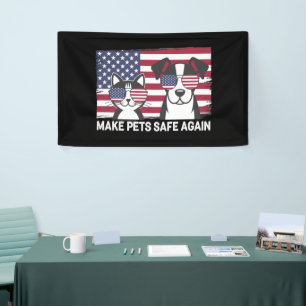 Make Pets Safe Again Trump Harris Debate 2024 Banner