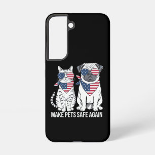 Make Pets Safe Again Trump Harris Debate Dogs Cat  Samsung Galaxy Case