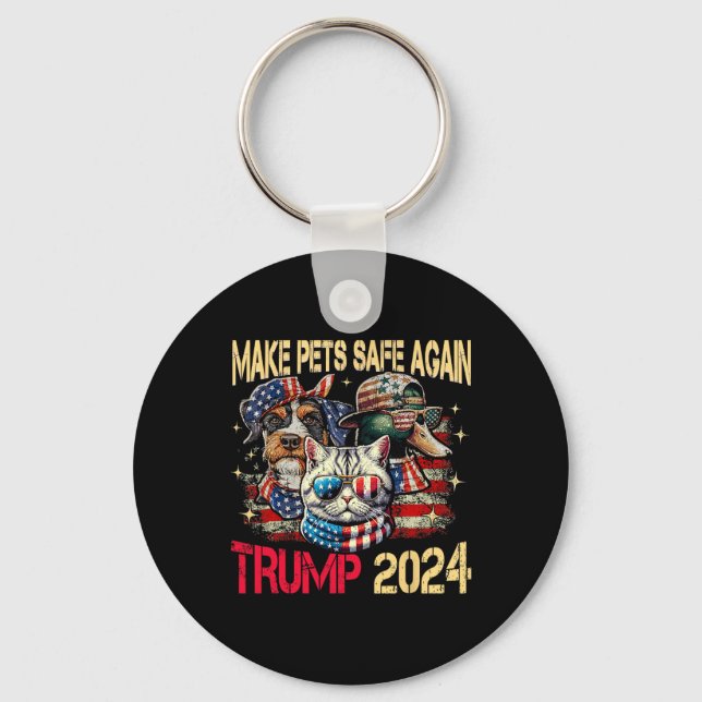 Make Pets Safe Again Trump Harris Debate Eating Th Key Ring (Front)