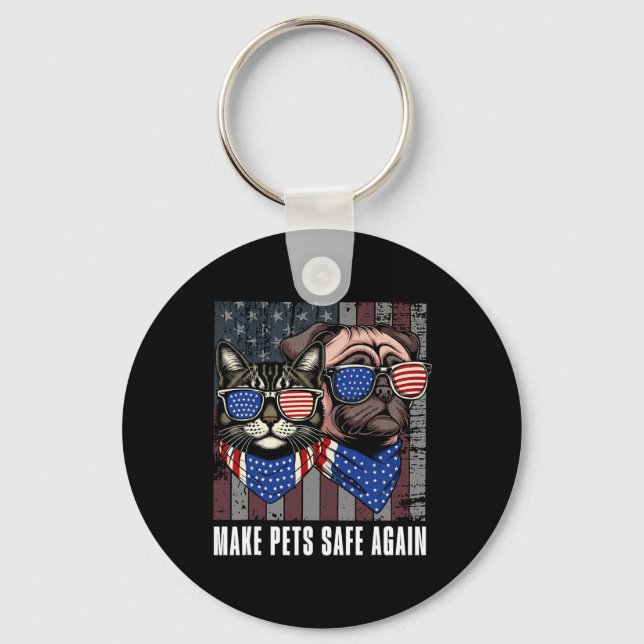 Make Pets Safe Again Trump Harris Debate Eating Th Key Ring (Front)
