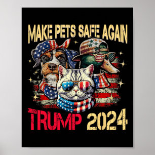 Make Pets Safe Again Trump Harris Debate Eating Th Poster