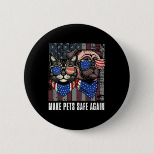 Make Pets Safe Again Trump Harris Dete Eating The 6 Cm Round Badge