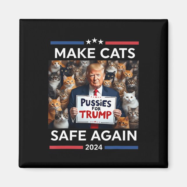 Make Pets Safe Again Trump Save Our Pets  Magnet (Front)