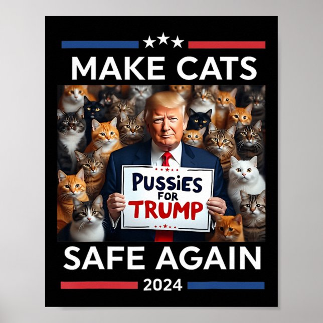Make Pets Safe Again Trump Save Our Pets  Poster (Front)